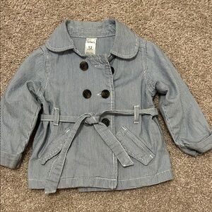 Carter's Navy Striped Pea Coat for Kids